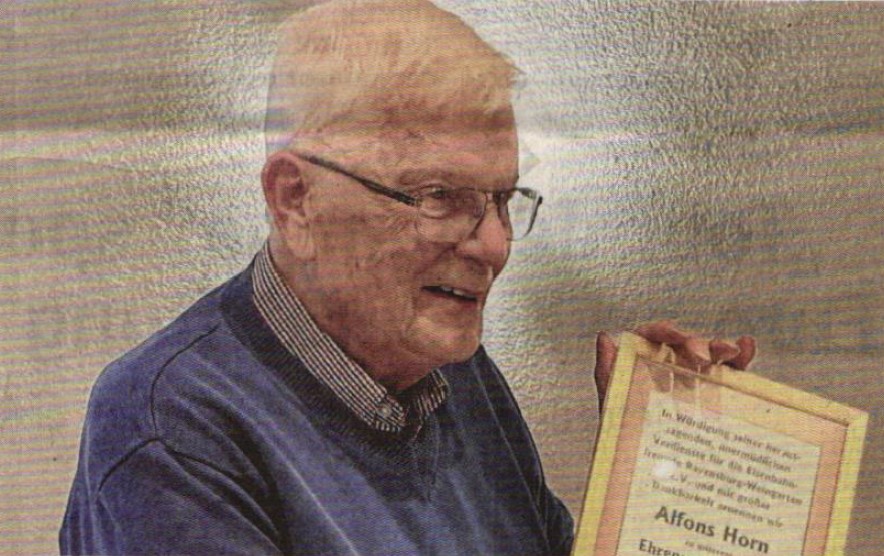 Alfons Horn wird...